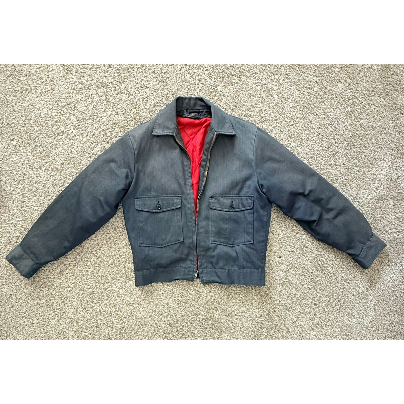 1970s Vintage Lee Chetopa Twill Work Jacket - Gray